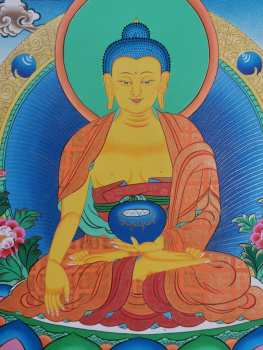 Thangka - Gautam Buddha | ca. 55x42cm | Exklusives Einzelstück